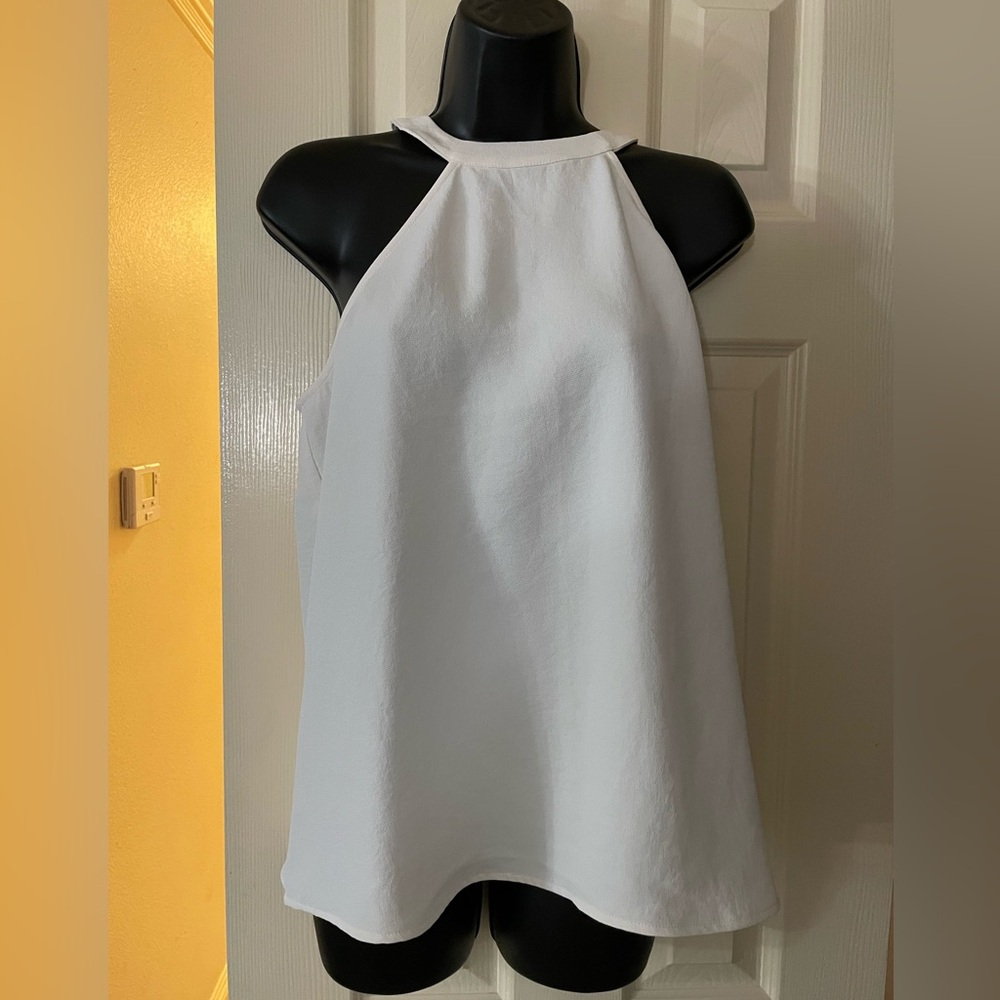 Express Classic White Halter Blouse